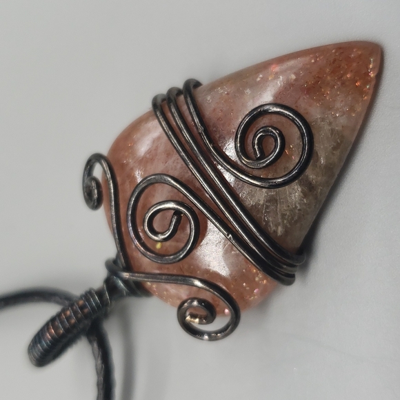 Jewelry Wire Wrapped Sunstone Pendant Poshmark